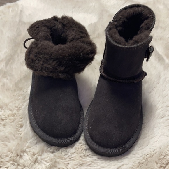 Aussie Merino Suede/Wool Auckland Children’s Boot - Picture 4 of 16